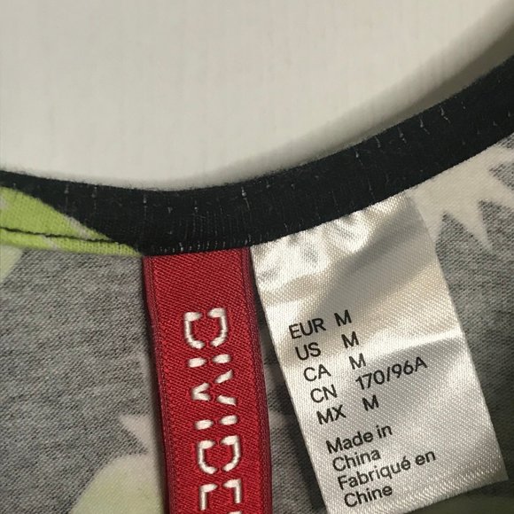 H&M Divided. Black and Lime Green Pineapple Tank - Picture 3 of 3